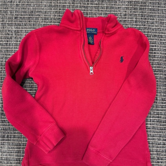 Polo Ralph Lauren Other - Polo by Ralph Lauren Kids' Red Half-Zip Sweater